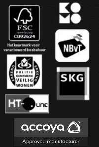 keurmerken, kwaliteitseisen, garanties. kuiters timmerfabriek, houten kozijnen, houten ramen, houten schuifpui, houten deur, houten dakkapel, houten gevelbekleding, hout bewerking, houtwerk, houten vlonders, houten aanbouw, uitbouw, renovatie, restauratie, duurzaam hout, fcs hout,Accoya circulair hout, eco hout, houten producten, luiken