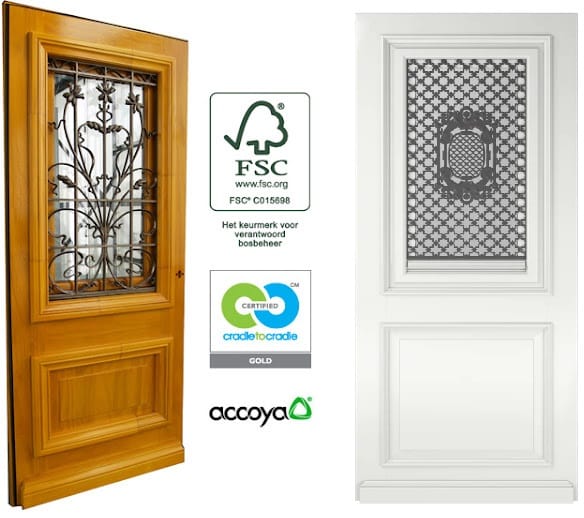 buiten deur van hout, voordeur, houten voordeur, duurzame houten deur, kwaliteitsdeuren, Accoya deuren, alulight deuren, alucoya deuren, thermische deuren, Thermo light deuren