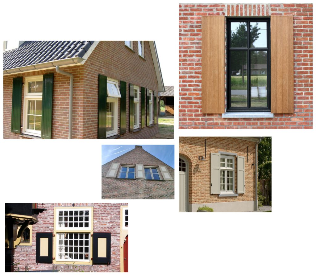 luiken, vensterluiken, raamluiken, Kuiters timmerfabriek, shutters buiten, houten luiken, luiken van hout, louvres