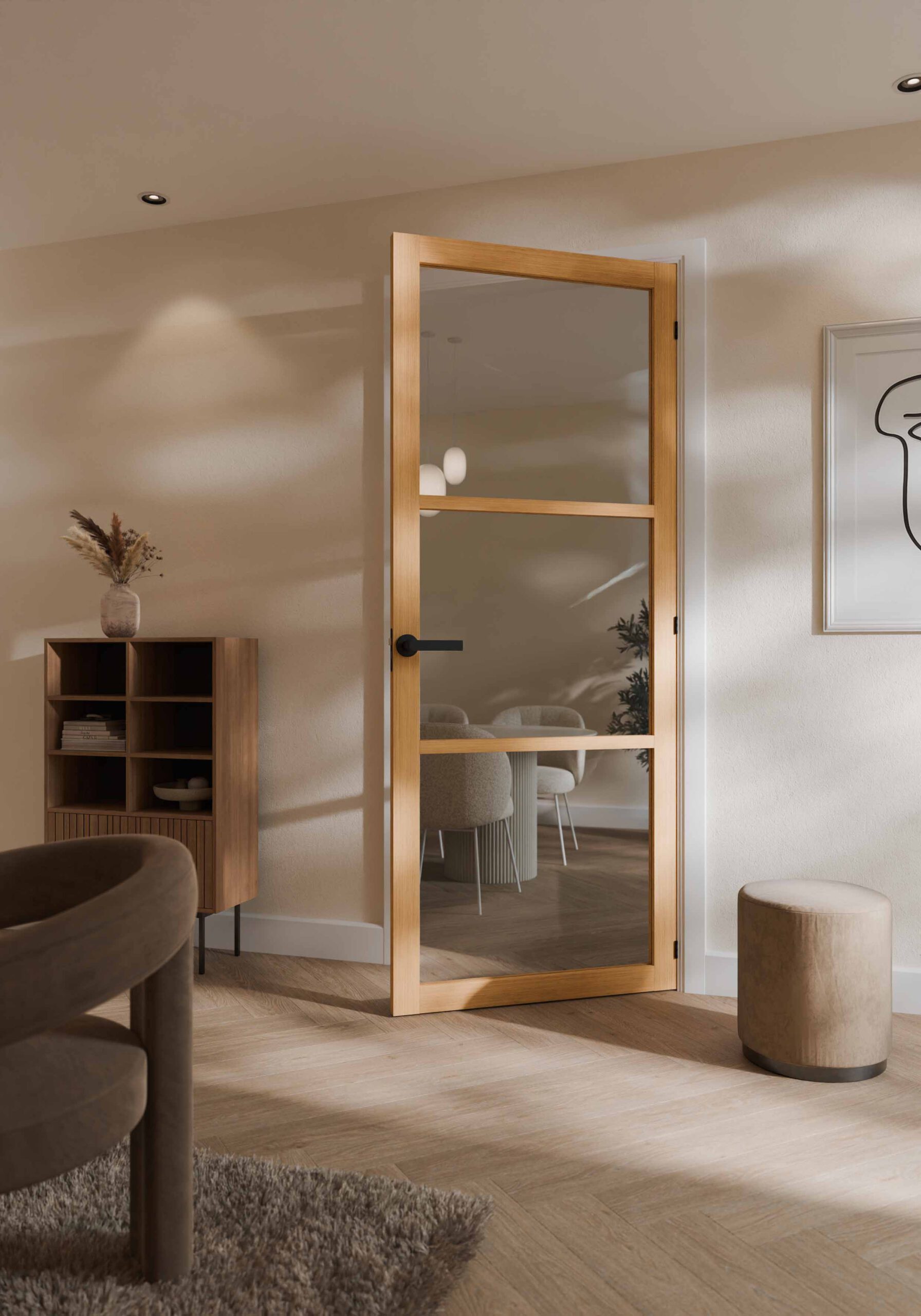 binnen deuren, taatsdeuren , ayous deuren, binnen deur van ayous, industrie look, strakke deuren, design deuren