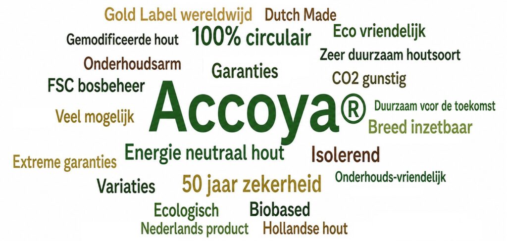 Accoya, hout Accoya, duurzaamste hout Accoya, Accoya kozijnen, Accoya deuren, Accoya ramen, Accoya harmonica vouwdeuren, Schuifpui Accoya, Biobased hout Accoya, Ecologische hout Accoya, onderhoud vriendelijk Accoya, Dutch made, Hollands hout, Nederlands hout,